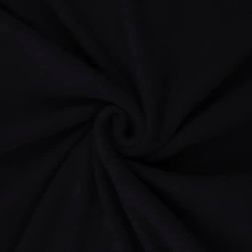 Mook Fabrics Micro Polar Fleece, Black Cut by The Yard