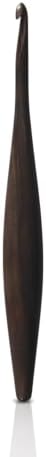 Furls Crochet Hook, Ebony Streamline Wood, Ergonomic Handle Crochet