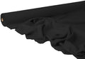 Jet Black Linen Fabric by the Yard – Natural Softened Material for