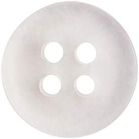 12 Pcs Clear Sewing Buttons 0.45 Inch, 4 Hole Round Plastic Buttons