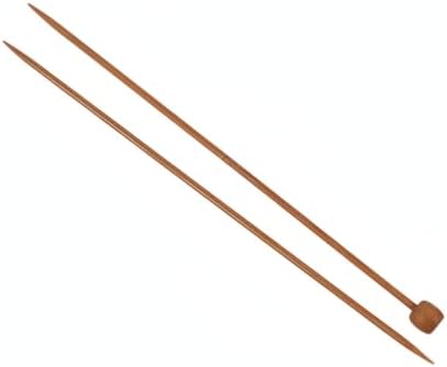 2mm Single Point Bamboo Knitting Needles, 14.2 Inch Straight Wood