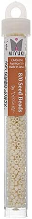 Miyuki Seed Bead 8/0 APX.22g - Cream Opaque Matte Japanese Glass Seed