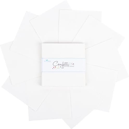 Confetti Cotton Solids Cotton 5" Stacker 42 5-inch Squares Charm Pack