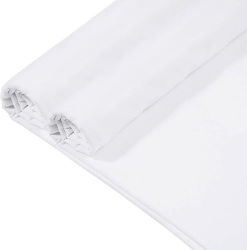 5 Yard 100% Cotton Muslin Fabric, 48" Wide, Medium Weight - White
