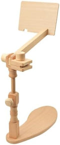 HOMSFOU Adjustable Wooden Cross Stitch Stand Embroidery Hoops Holder
