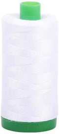 Aurifil Mako Cotton 40 Wt 2024 White 1094 Yds