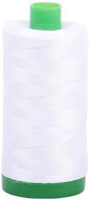 Aurifil Mako Cotton 40 Wt 2024 White 1094 Yds