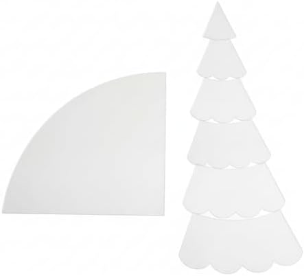 7-Piece Acrylic Quilting Ruler Set with Christmas Tree Shape