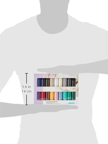 Mettler Silk Finish Cotton Thread Set | Colors may vary | 18 Pcs