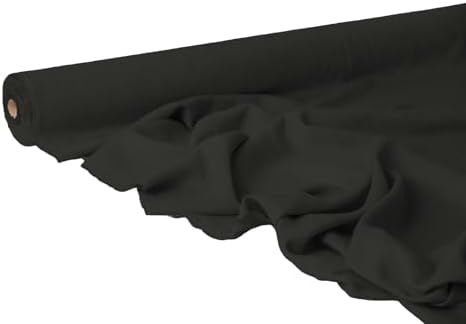 Black Olive Linen Fabric by the Yard – Soft, Breathable & Durable