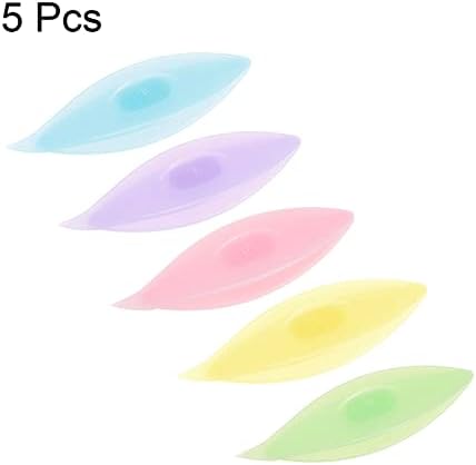 HARFINGTON 5pcs Tatting Shuttles 77x21x11mm 5 Colors Plastic Shuttles