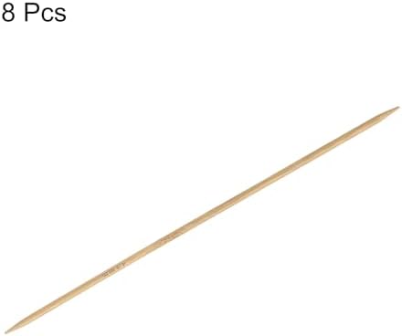 HARFINGTON 8Pcs Bamboo Knitting Needles Double Pointed Size US