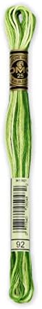 DMC 117-92 6 Strand Embroidery Cotton Floss, Variegated Avocado