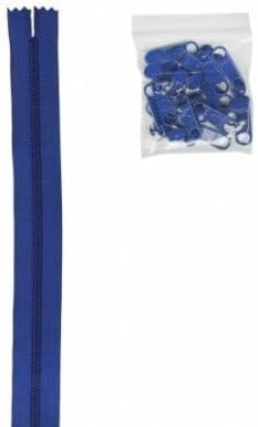 by Annie - 4 Yards of 16mm #4.5 Zipper Chain and 16 Ex-Large Pulls