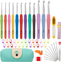 MECHEER 51-Piece Ergonomic Crochet Hook Kit