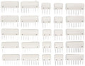 Knit Blocking Comb Set,Knitting Blocker Pin Crochet Fixed Comb T Pins