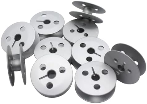 Cutex 10 Large Capacity Aluminum Bobbins Compatible with Juki