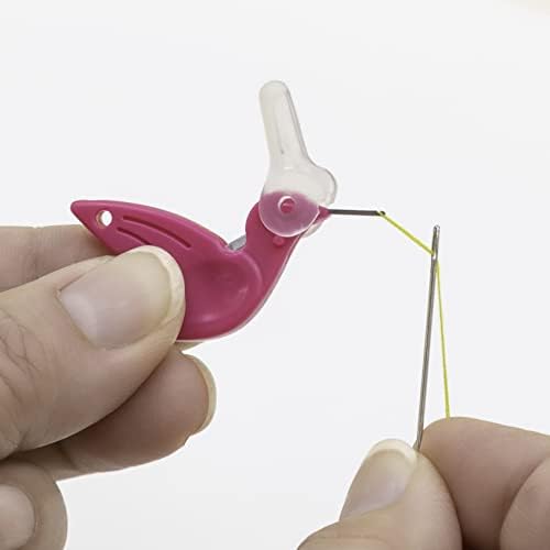 Prym Love Birdy Needle Threader with Thread Cutter, Pink