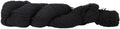 HiKoo CoBaSi Sock Yarn, Cotton, Bamboo, Silk, 50g, 220 yd, #002 Black