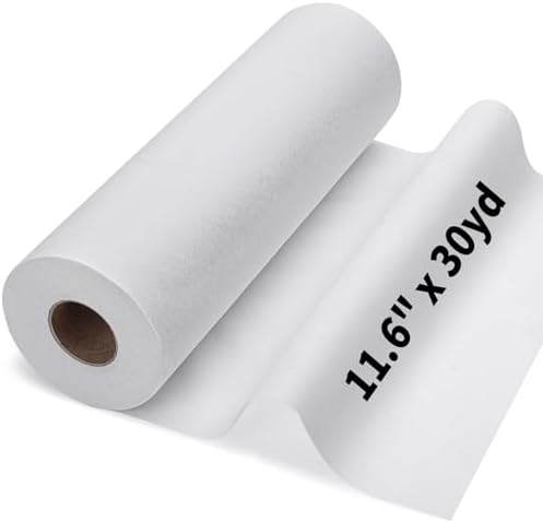 White and Black Medium Weight Interfacing Fabric for Sewing