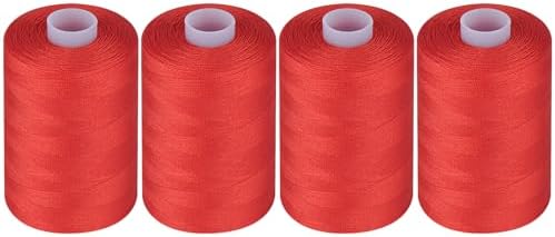 Simthread All Purpose Sewing Thread, 4 Spools Each 1000 Yards of