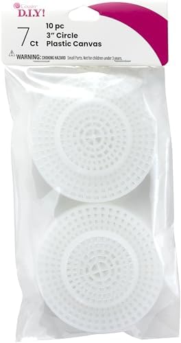 Cousin DIY Plastic Stitching Canvas with Raised Center 7 Holes per