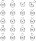HARFINGTON 20pcs Round Faux Pearl Buttons 12mm 1/2" Gold Metal Shank