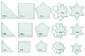 Acrylic Quilting Template Set 5 Pieces for Patchwork Sewing & Craft