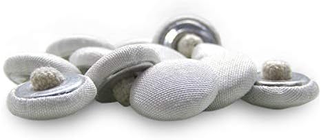 ButtonMode Organza Bridal Trim Buttons for Wedding Dress, Fabric