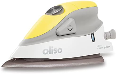 oliso M2Pro Mini Steam Iron for Sewing -1000W Dual Voltage Travel Iron