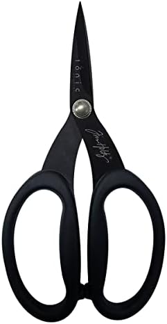 Tim Holtz Small Titanium Scissors - 7 Inch Mini Snips with Micro