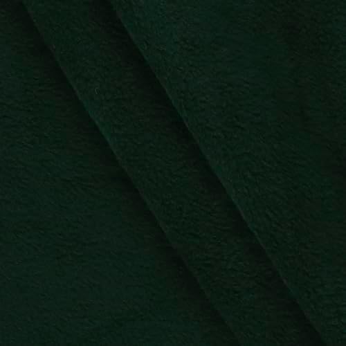 Mook Fabrics Solid Anti-Pill Polar Fleece, Hunter Green Cut by The