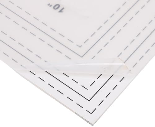 Acrylic Quilting Rulers Set, 10 8 6 Inch with 1/4 Seam Allowance