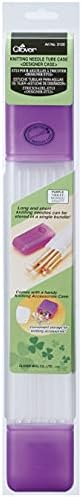 Clover Knitting Needle Tube Case-Purple