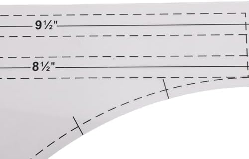 Acrylic Quilting Rulers Set, 10 8 6 Inch with 1/4 Seam Allowance