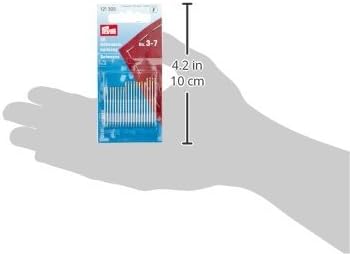 Prym Hand Sewing Needles Betweens 3-7 Assorted, Silver with Gold Eye