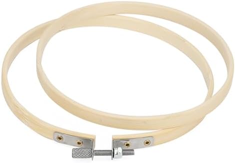 SENJEOK 20 PCS 5 Inch Bamboo Embroidery Hoop, Adjustable Cross Stitch