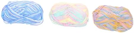 Lurrose 6pcs Cotton Crochet Yarn for Knitting and Crafts