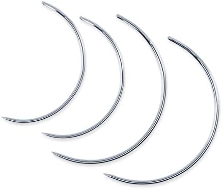 Dritz 3050 Quilter's Curved Hand Needles, 2-Inch & 2-1/2-Inch, Nickel