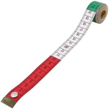 Soft Tape Measure Tailor's Tape With Snap Fasteners Body Measuring