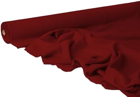 Falu Red Linen Fabric by the Yard – Soft Natural Flax Material for