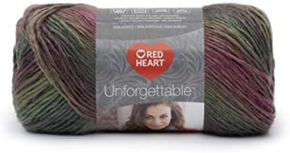 Red Heart Unforgettable Yarn for Crocheting and Knitting, Echo, 3-Pack