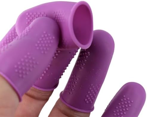 Finger Protectors [Flex Series - 12-Pack] Silicone Non-Stick Finger