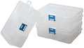 3 Pack Plastic Removable Divider Box and Storage Case for Small Parts