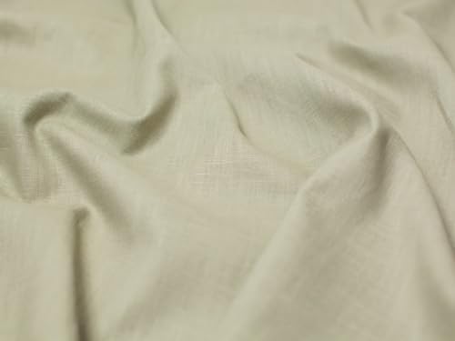 Mill Washed 100% Linen Fabric Khaki - per Yard