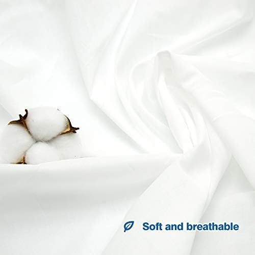 5 Yard White Cotton Fabric,Natural Cotton Poplin Fabric by The Yard