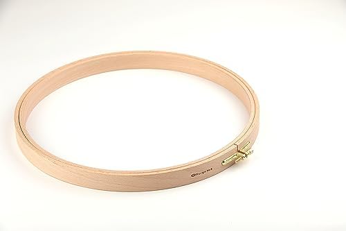 Nurge Premium Quality Beech Wood Embroidery Hoop, Cross Stitch Hoop