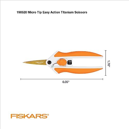 Fiskars Premier No. 5 Micro-Tip Easy Action Titanium Scissors