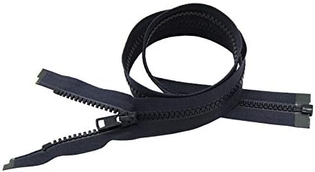 YKK Jacket Vislon Zippers Number #5 Molded Plastic Separating Bottom