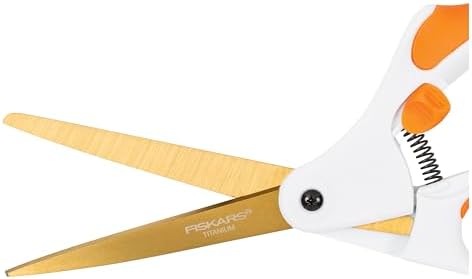 Fiskars Easy Action 8" Titanium Scissors - Stainless Steel Fabric and
